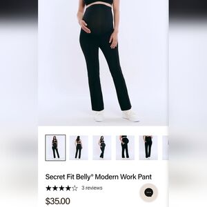 Motherhood Black Straight Leg Slacks